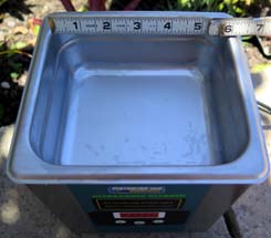 ULTRASONIC CLEANER.  60 WATT, LARGE TANK, STAINLESS STEEL, DIGITAL CONTROLS